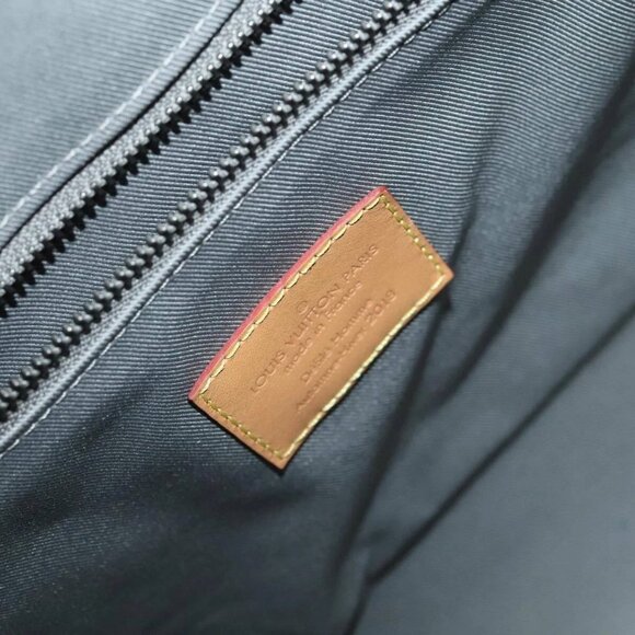 LOUIS VUITTON Titanium Keepall Bandouliere 50 Bag Silver M43886 LV Auth 108706A - Picture 10 of 16